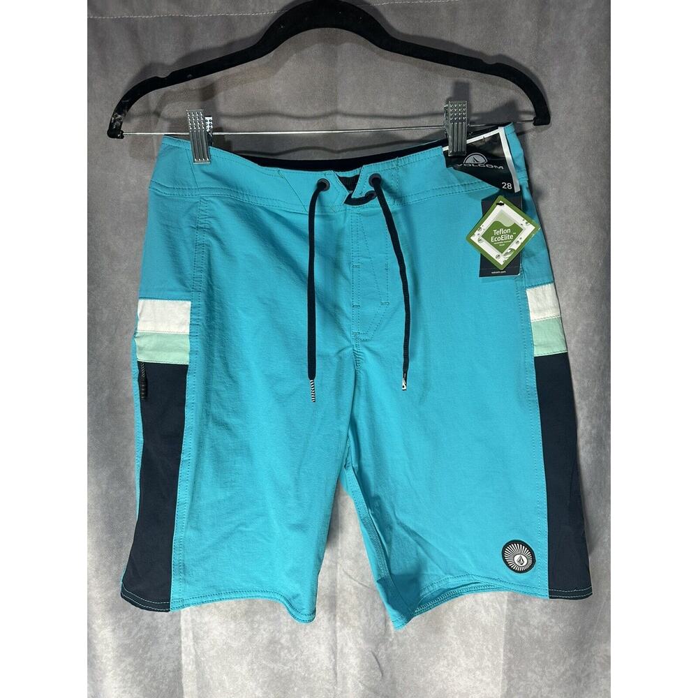Volcom Lido Print Mod Boardshorts Boys' 16/28 Cleanwater